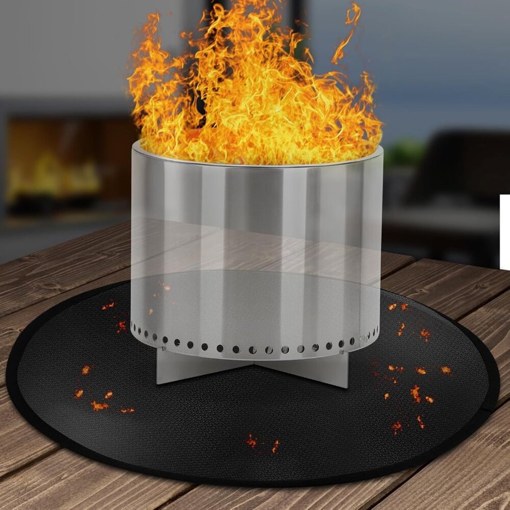20 in Fire Pit Mat, 4 Layer Tabletop Fire Pit Mat